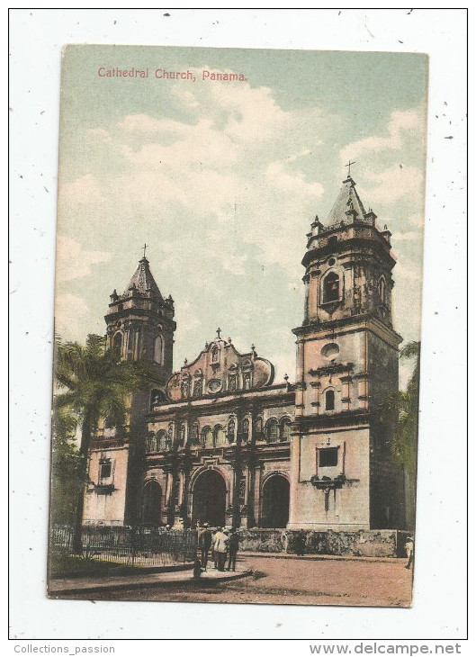 G-I-E , Cp , PANAMA , Cathedral Church , Vierge , Ed : Maduio - Panama