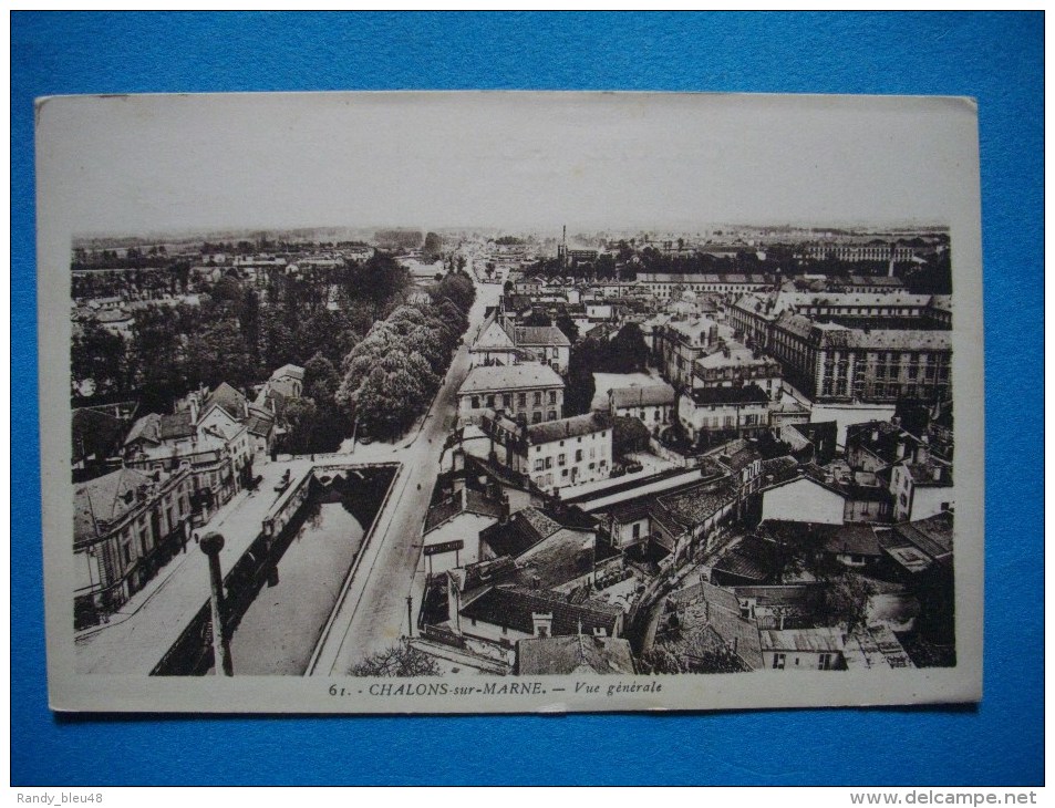 CHALONS SUR MARNE  -  51  -  Vue  Générale  -  Marne - Châtillon-sur-Marne