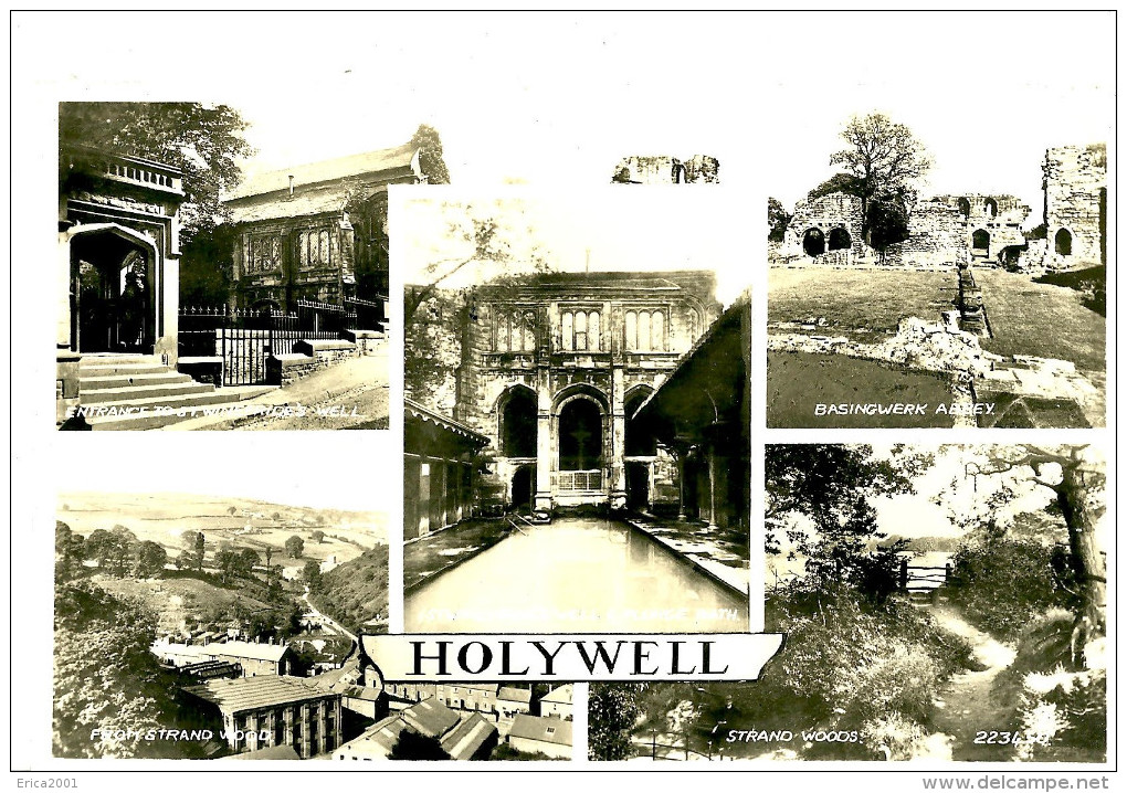 Flintshire. Holywell. Postcard Multiviews Holywell. - Flintshire