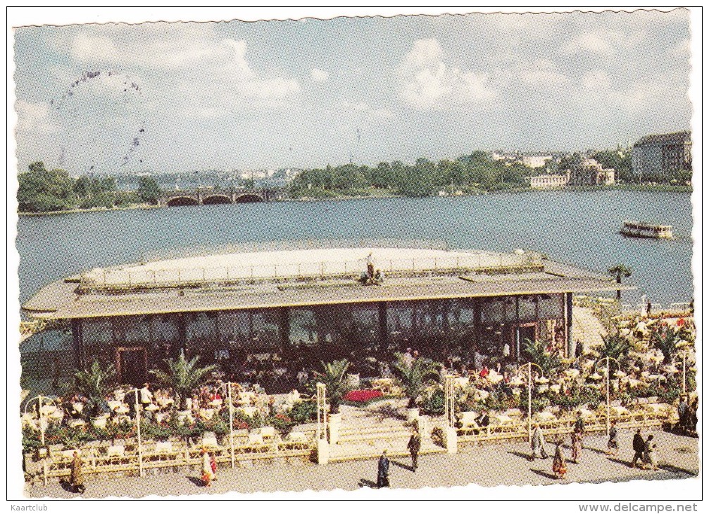 Hamburg: Alsterpavillon Und Binnenalster - 1958 - - Mitte