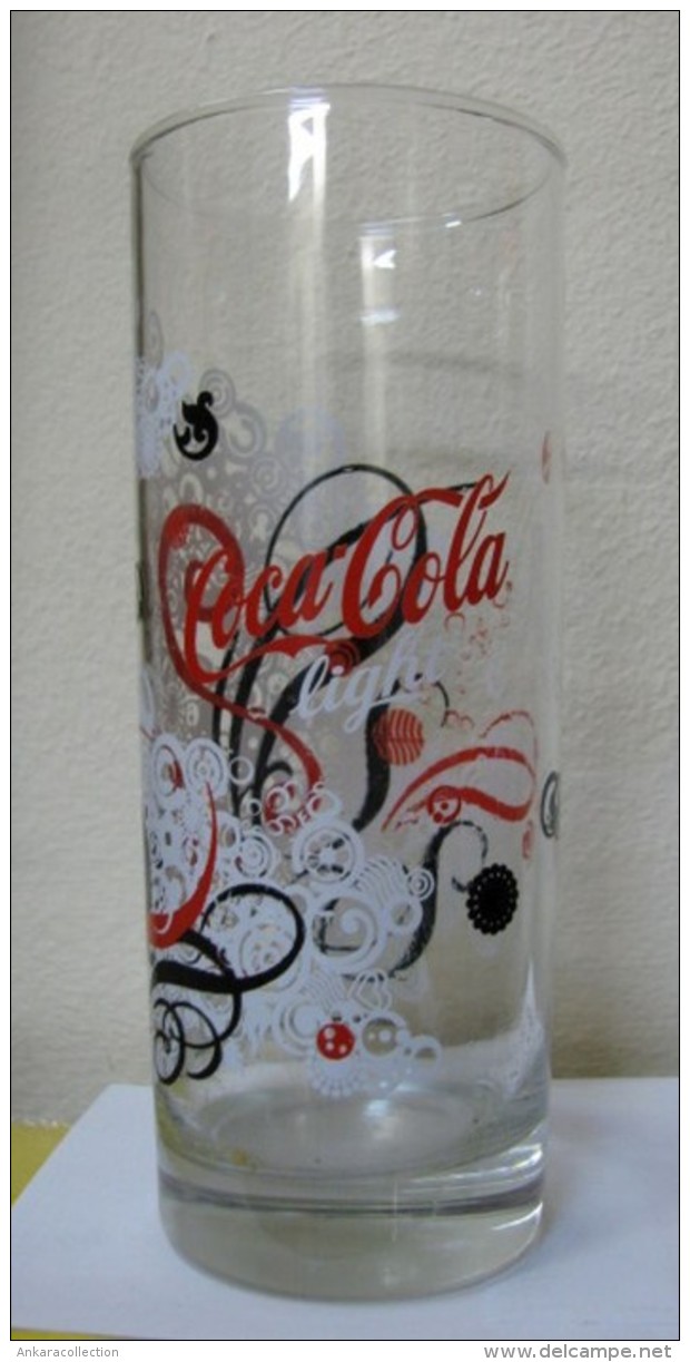 AC - COCA COLA - LIGHT NEW RARE GLASS FROM TURKEY - Becher, Tassen, Gläser