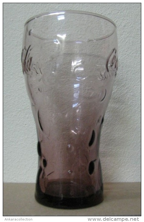 AC - COCA COLA SMOKED COLOURED TUMBLER CLEAR GLASS # 2 FROM TURKEY - Tazas & Vasos