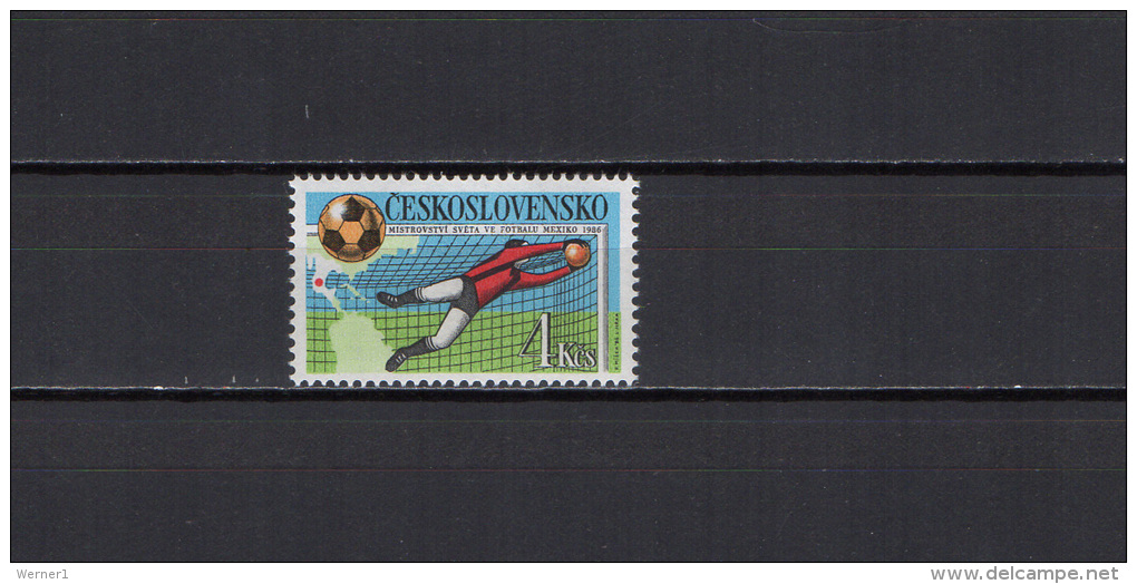 Czechoslovakia 1986 Football Soccer World Cup Stamp MNH - 1986 – Mexico