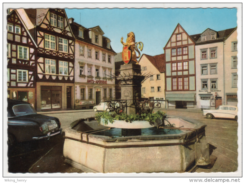 Hachenburg - Alter Markt Seltene Werbekarte Von Café Klein - Hachenburg