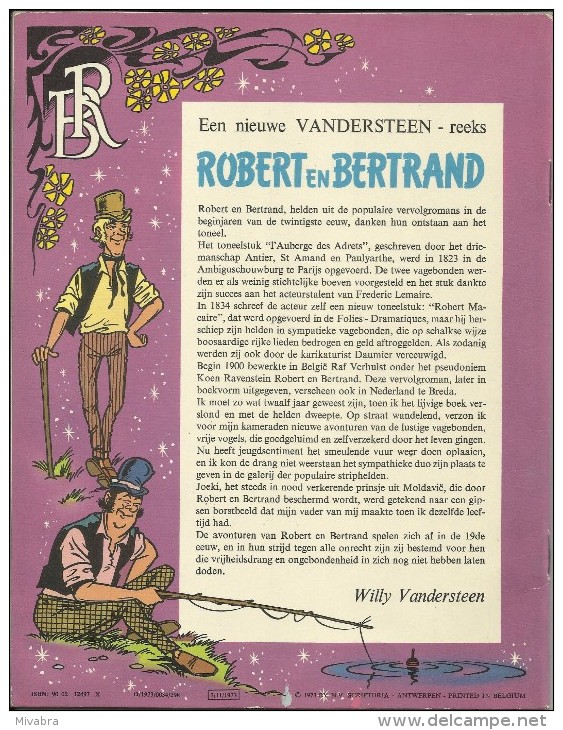 ROBERT EN BERTRAND / N° 2  / HET OPGEJAAGDE WEESKIND / VANDERSTEEN 1e DRUK - Robert En Bertrand