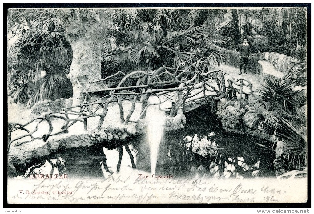 Gibraltar, The Cascade, 18.5.1907, V.B. Cumbo - Gibraltar