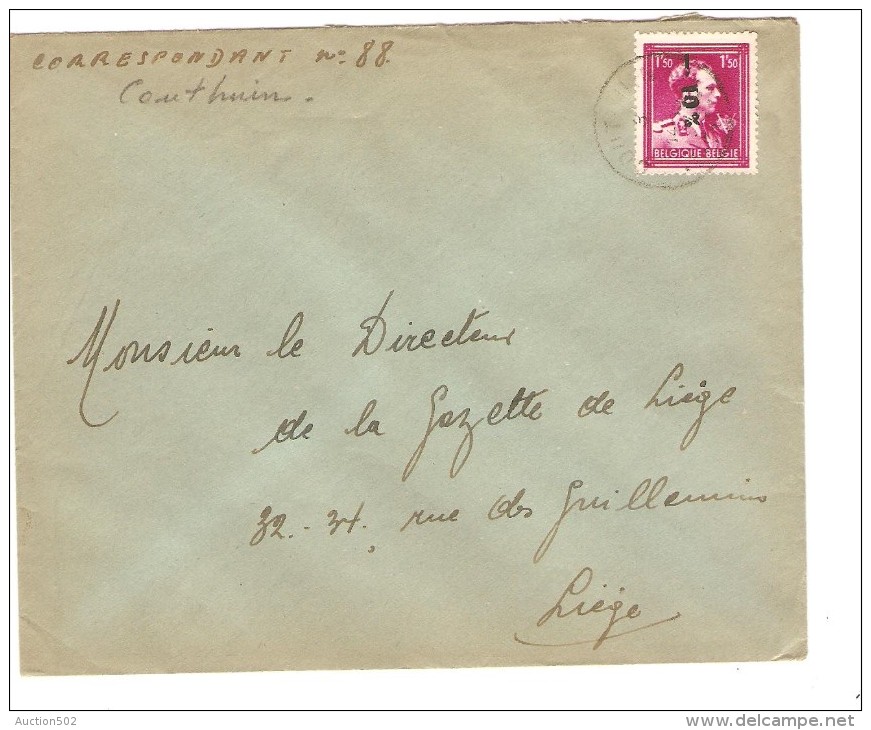 TP 724 N -10% Surcharge Locale C.Couthuin En 1946 V.Liège PR2856 - 1946 -10 %