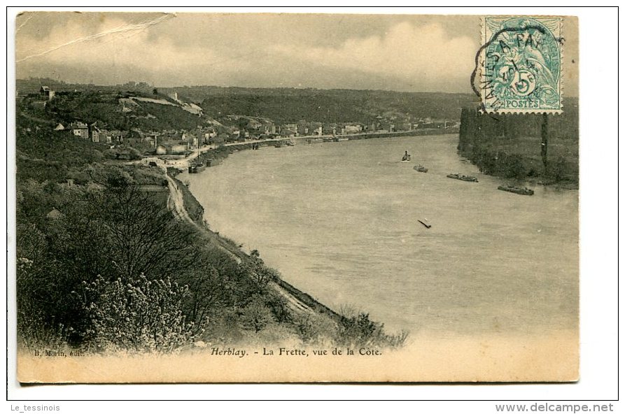 HERBLAY (95) - La Frette Vue De La Côte - Convoyeur Mantes à Paris - Herblay