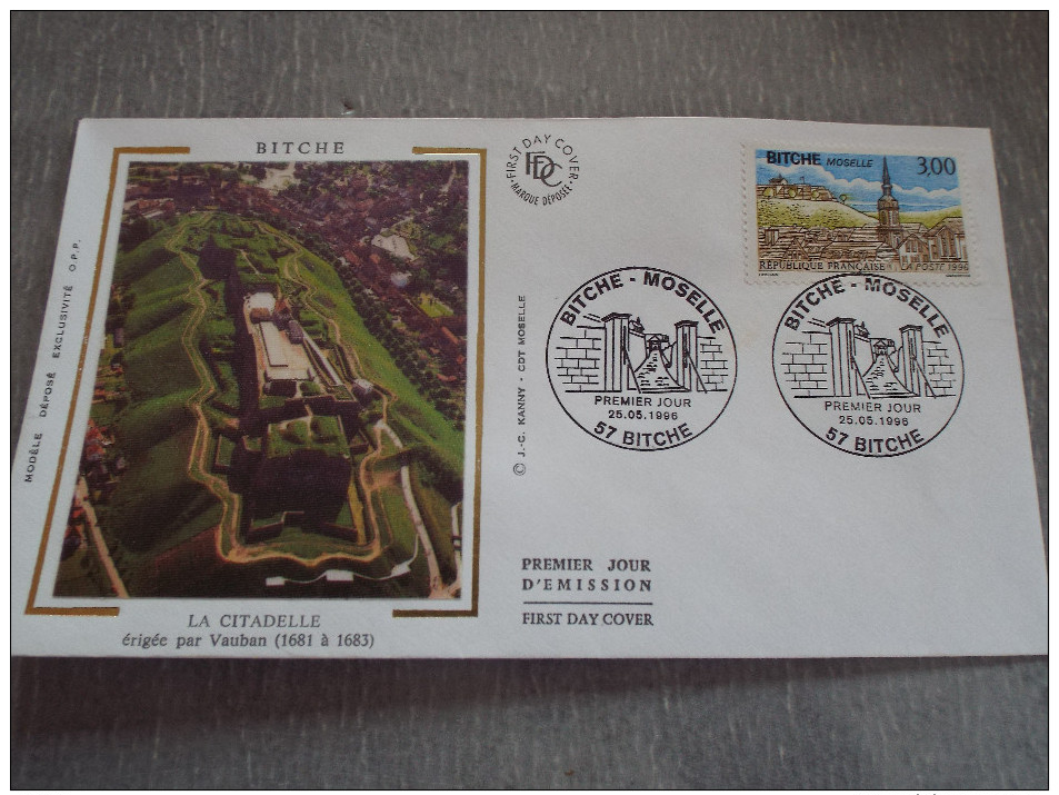 FDC  Citadelle Vauban De BITCHE 25/05/1996 - 1990-1999