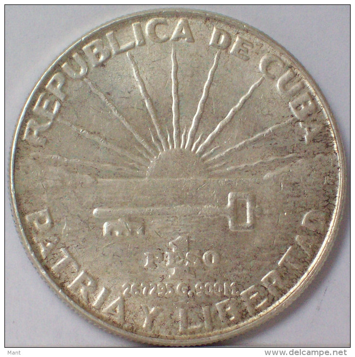 CUBA - 1 PESO 1953 - ARGENTO - SILVER - Cuba