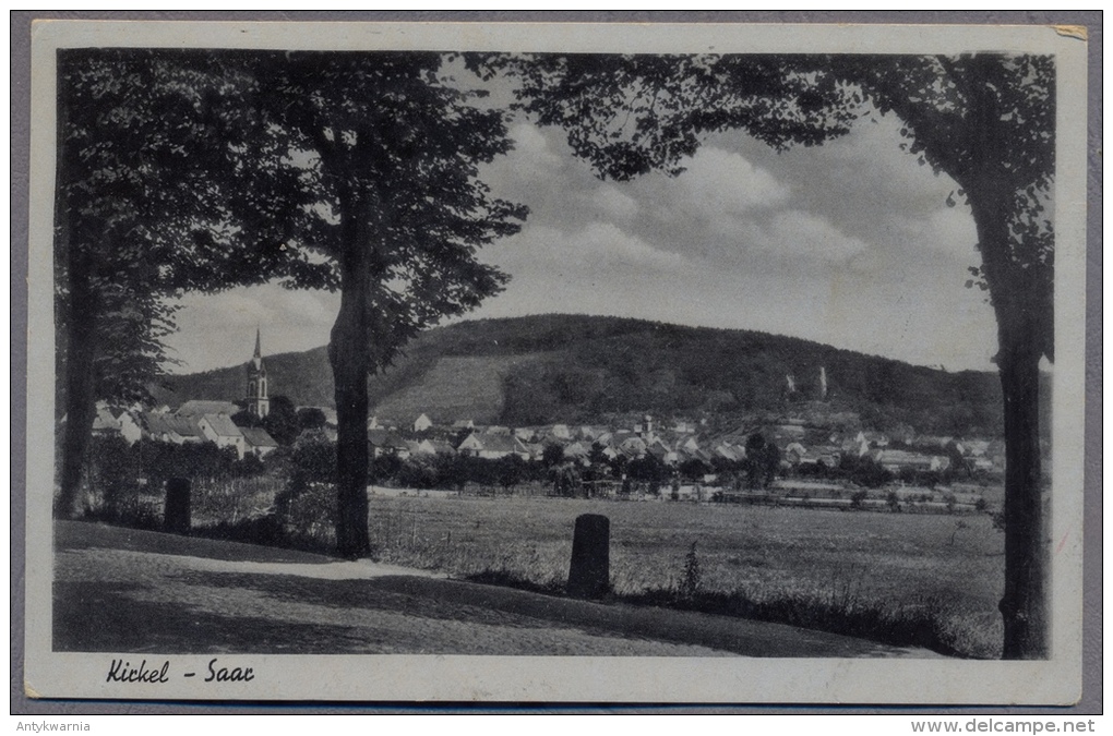Kirkel  Saar  Gesamtansicht Mit Ruine  Uber 1940y.  C24 - Saarpfalz-Kreis