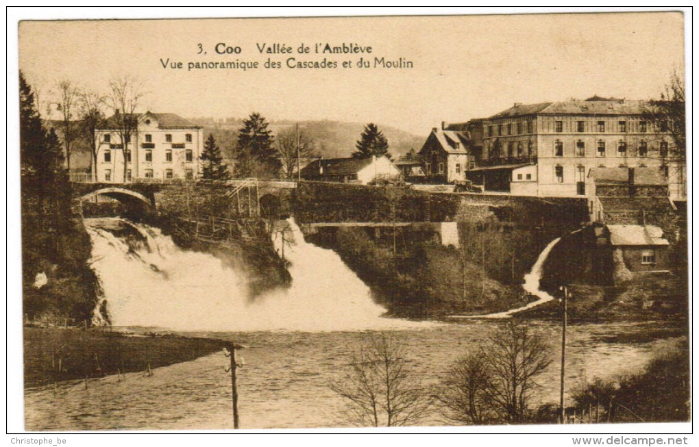 Coo, Vallée De L'Amblève, Vue Panoramique Des Cascades Et Du Moulin (pk27732) - Stavelot