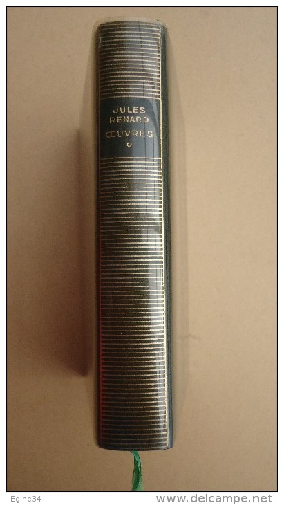 Bibliothèque De La PLEIADE No 222 - Jules RENARD -  Oeuvres - Tome I - La Pléiade