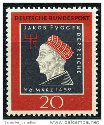 BRD - Michel 307 - ** Postfrisch (B) - Jakob Fugger - Ungebraucht