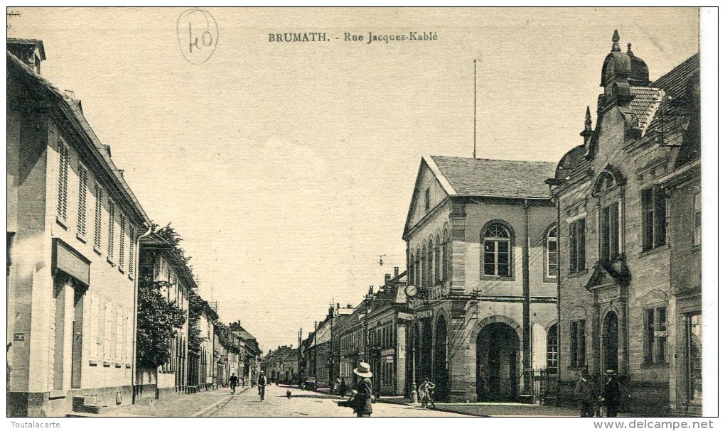 CPA 67 BRUMATH RUE JACQUES KABLE - Brumath