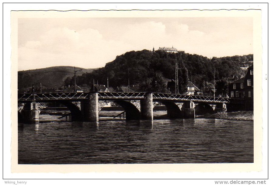 Hagen Hohenlimburg - S/w Lennebrücke Mit Schloß - Hagen