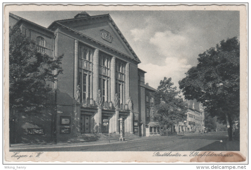 Hagen I.W. - S/w Stadttheater Und Elberfelderstraße - Hagen