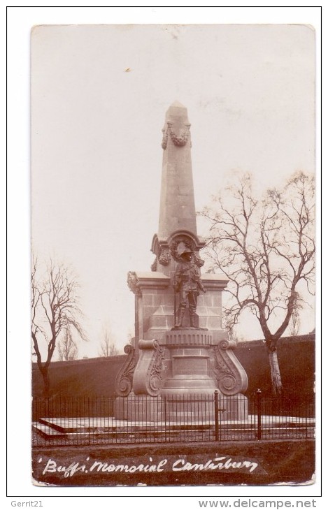 UK - ENGLAND - KENT - CANTERBURY, Buffi Memorial, 1907, Photo-AK - Canterbury