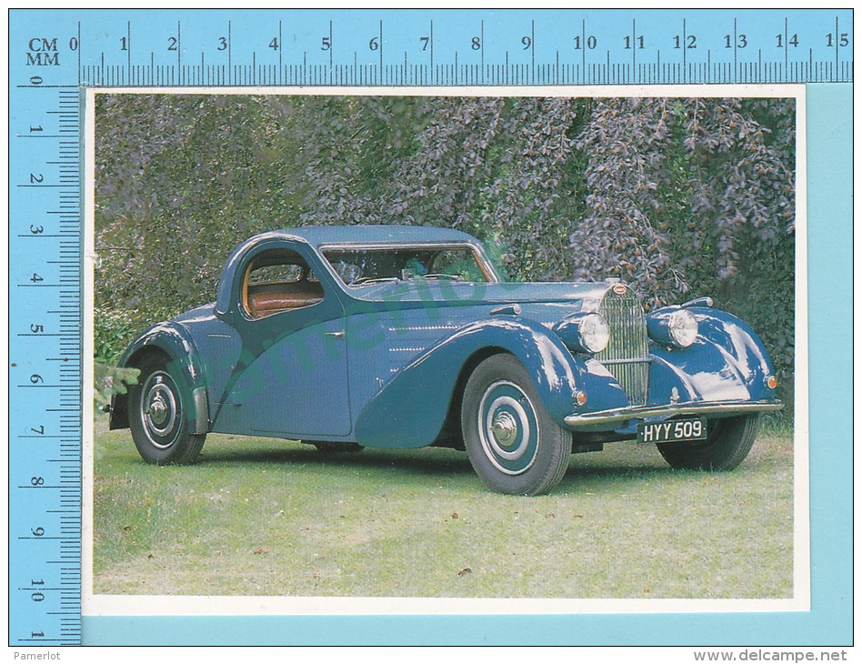 Bugatti Typ 57 Atalante, 1937 - Old Luxury Car Vieille Auto De Luxe - 2 Scans - Voitures De Tourisme