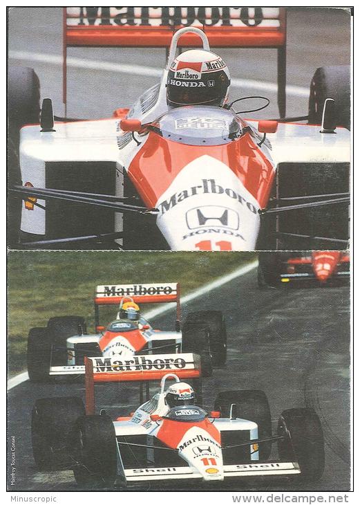 CPM Automobile Formule 1 - Concours Marlboro MacLaren - Carte Double - Grand Prix / F1