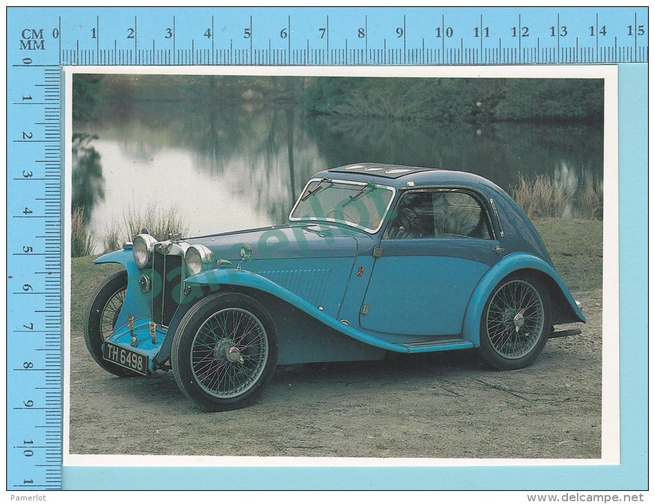 MG Pa Airline Coupe, 1935 - Old Luxury Car Vieille Auto De Luxe - 2 Scans - Passenger Cars