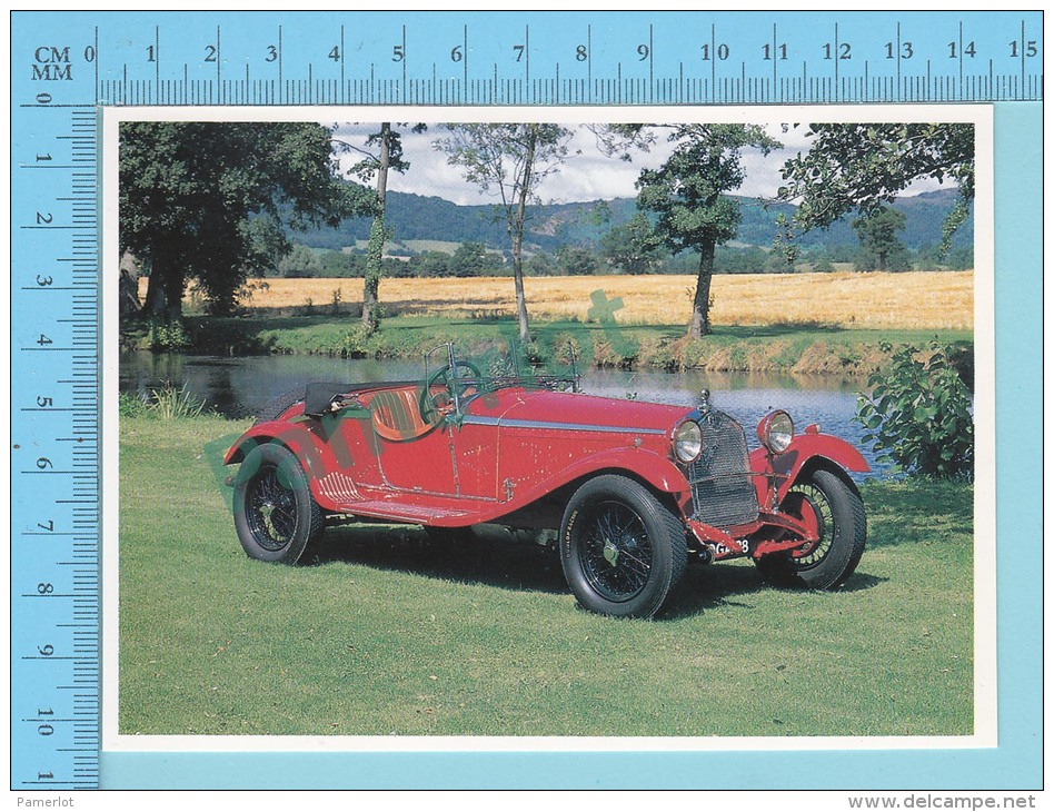 Alfa Romeo 6C 1750 Zagato, 1930 - Old Luxury Car Vieille Auto De Luxe - 2 Scans - Voitures De Tourisme