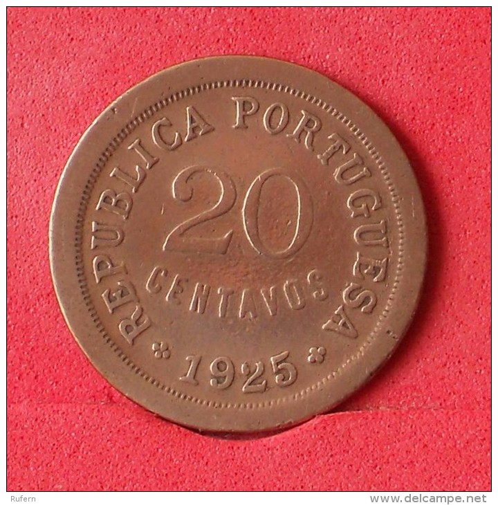 PORTUGAL 20 CENTAVOS 1925 -    KM# 574 - (Nº14490) - Portugal