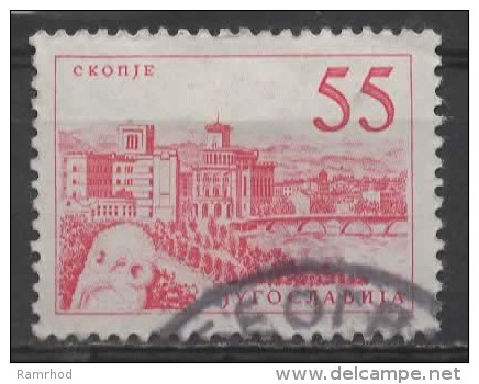 YUGOSLAVIA 1958 Skopje -  55d. - Red  FU - Neufs