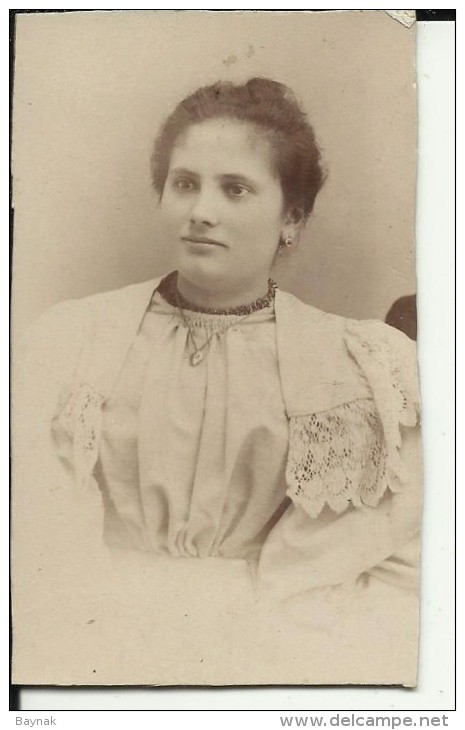 AU132  --  CABINET  PHOTO,  CDV   --   AUSTRIA, WIEN  --  LADY   --   FOTOGRAF: JOSEF MENINGER    --  10 Cm X 6 Cm - Alte (vor 1900)