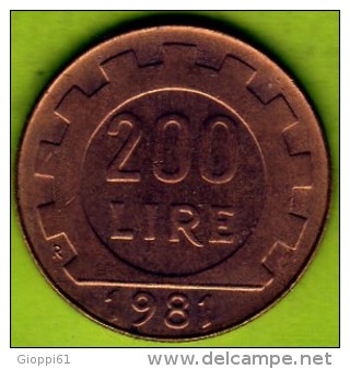 1981 Italia - 200 L (circolata) - 200 Liras