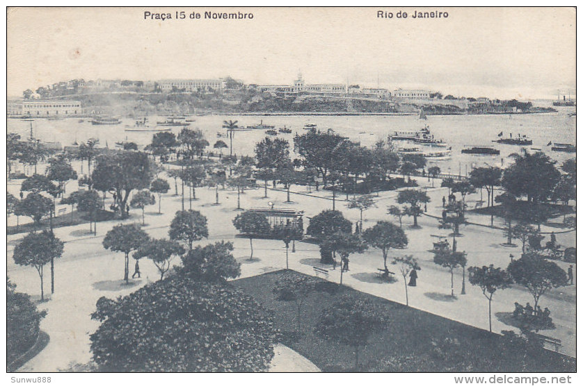 Brasil Rio De Janeiro - Praça 15 De Novembro (tram Tramway, 1919) - Rio De Janeiro