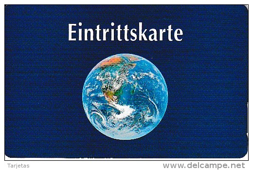 TARJETA DE ALEMANIA DE EL GLOBO TERRAQUEO DE TIRADA 6000 (TIERRA) - Astronomùia