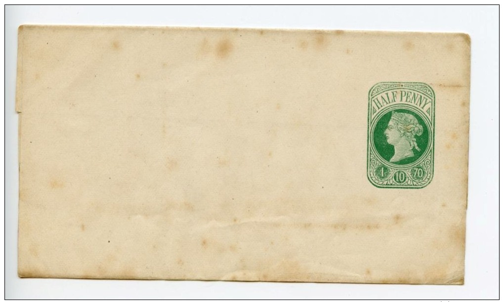 GB Newspaper Wrapper WP1 Unused Flap Stuck (F332) - Stamped Stationery, Airletters & Aerogrammes