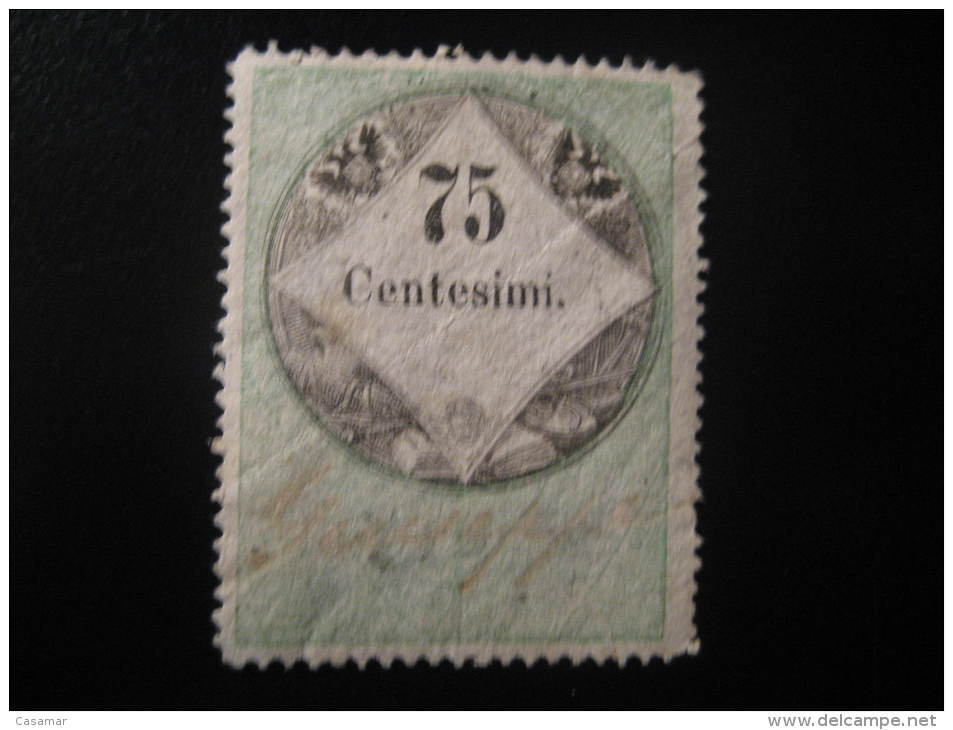 75 Centesimi Venetia Revenue Fiscal Tax Postage Due Official Austria Italy - Lombardo-Venetien