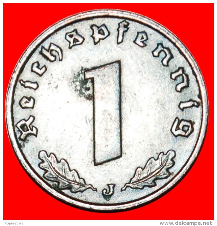 § SWASTIKA: GERMANY &#9733; 1 PFENNIG 1938J! LOW START&#9733;NO RESERVE! Third Reich (1933-1945) - 1 Reichspfennig