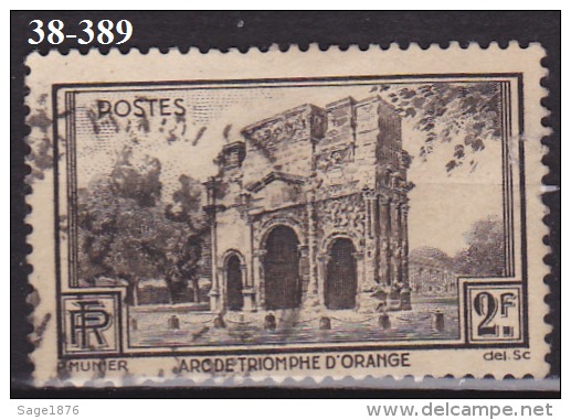 FRANCE ANNEE 1938 N° 389  OBLITERE - Gebraucht