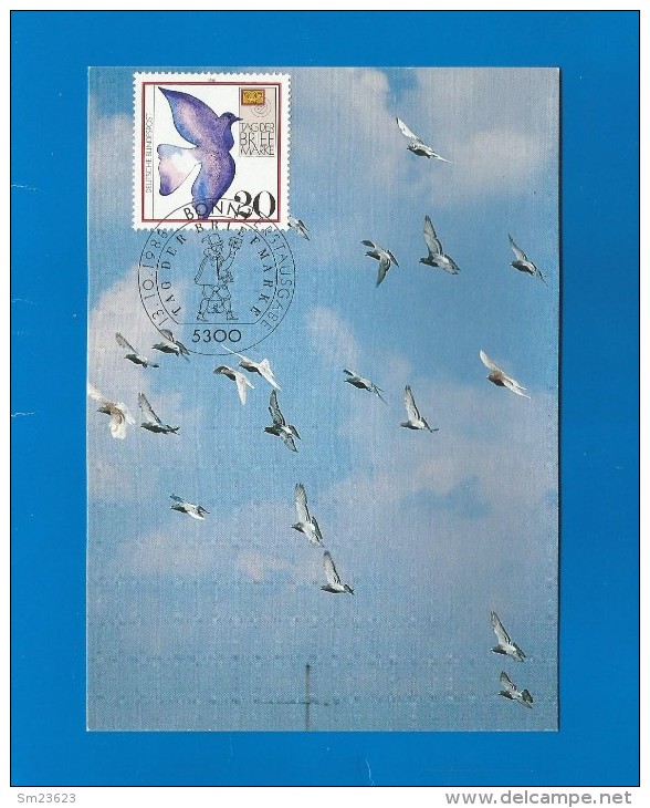 BRD 1988  Mi.Nr. 1388 , Tag Der Briefmarke - Maximum Card - Stempel Bonn 13.10.1988 - 1981-2000