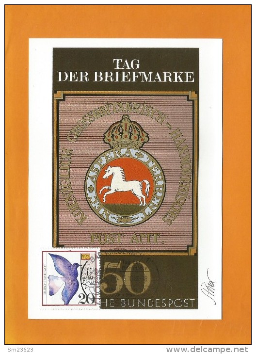 BRD 1988  Mi.Nr. 1388 , Tag Der Briefmarke - Maximum Card - S Stempel Bad Kreuznach 15.10.1988 - 1981-2000