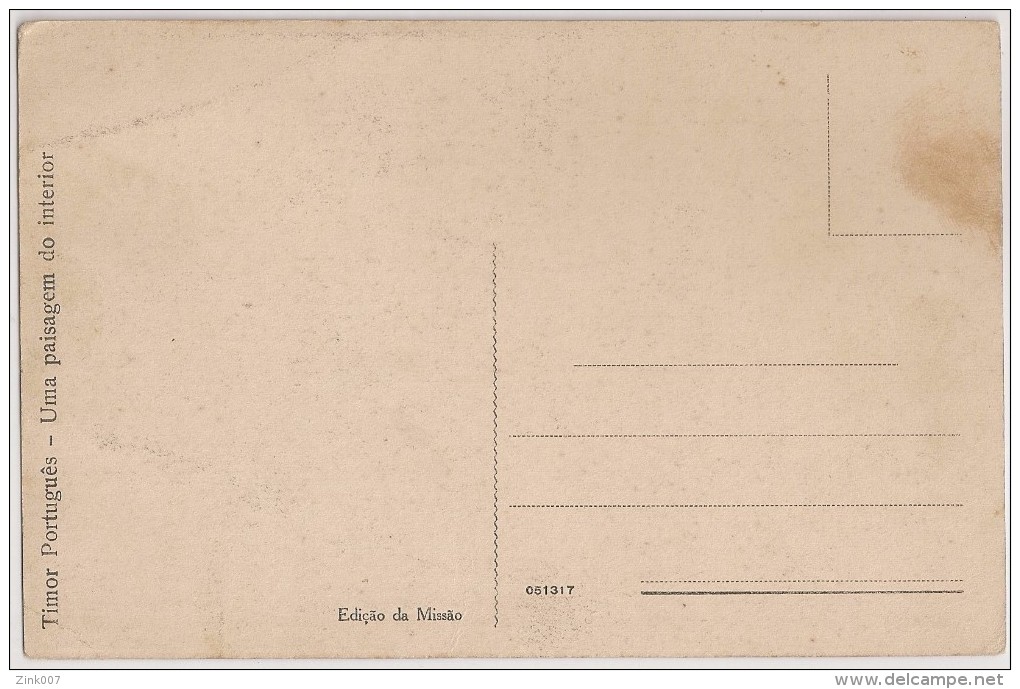 Postal Timor - Uma Paisagem Do Interior - CPA - Carte Postale - Postcard - Timor Oriental