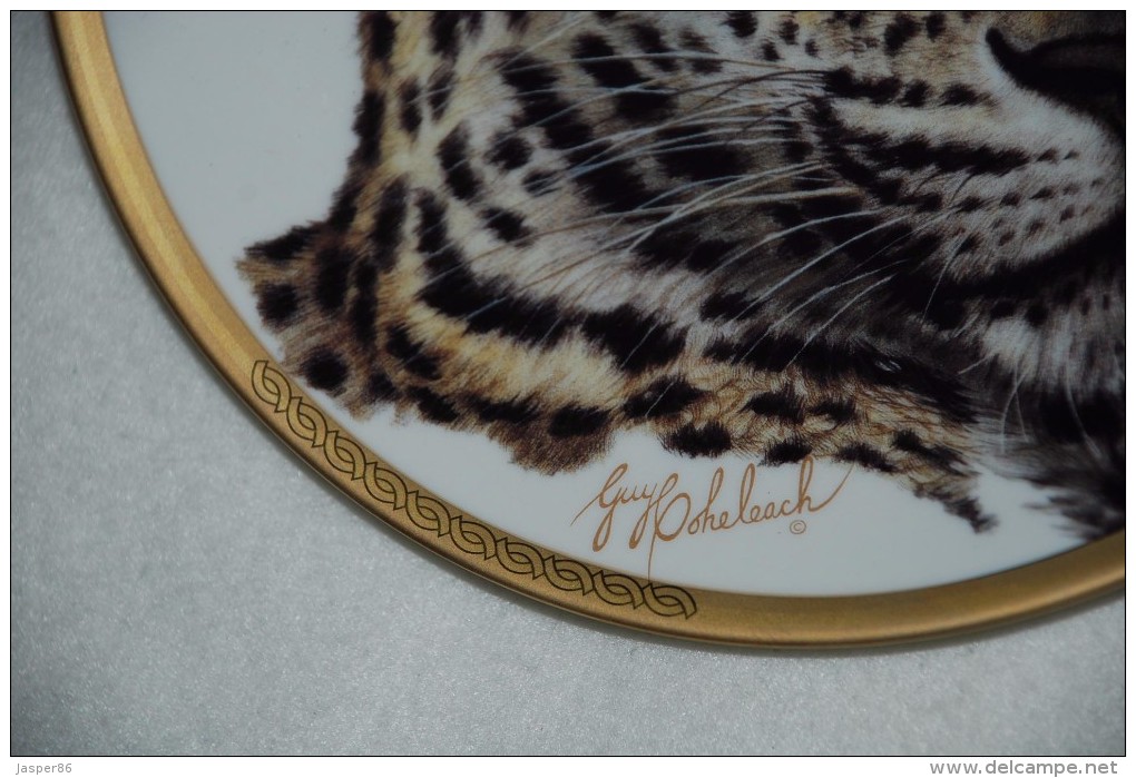 Chinese LEOPARD COLLECTIBLE PLATE, Wild Animals LENOX, P87 - Other & Unclassified