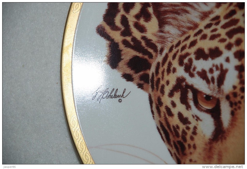 JAGUAR, WILD CAT, Collectible PLATE Lenox, T11 - Autres & Non Classés