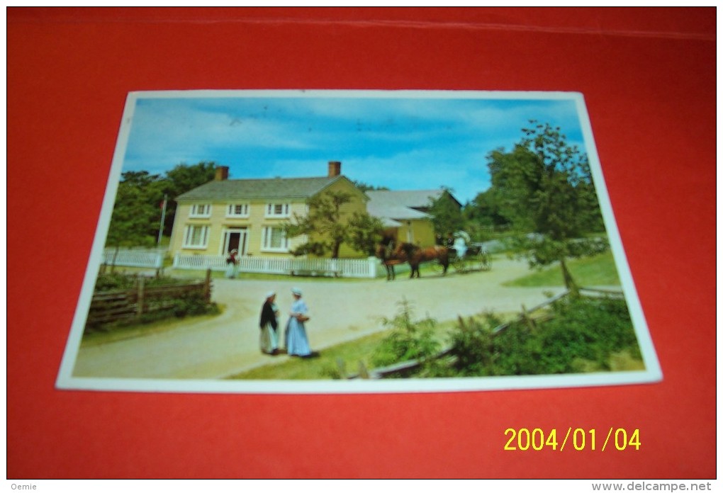 M 348 ° CANADA   AVEC PHILATELIE  ° BLACK CREEK PIONNER VILLAGE - Cartes Modernes