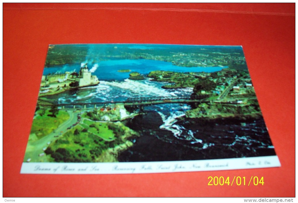 M 351 ° CANADA   AVEC PHILATELIE  ° REVERSING FALLS SAINT JOHN  LES CHUTES REVERSIBLES DE SAINT JEAN - Cartes Modernes