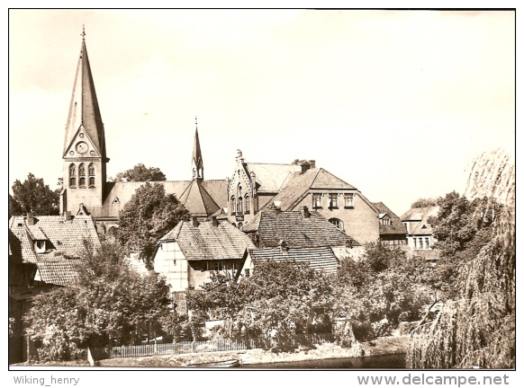 Hagenow - S/w Blick Vom Mühlenteich Von Der Wilhelm Pieck Straße - Hagenow