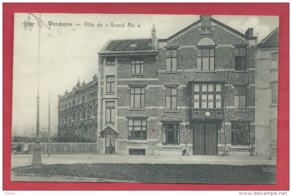 Wenduine - Villa Du " Grand Air "  - 1909 ( Verso Zien ) - Wenduine