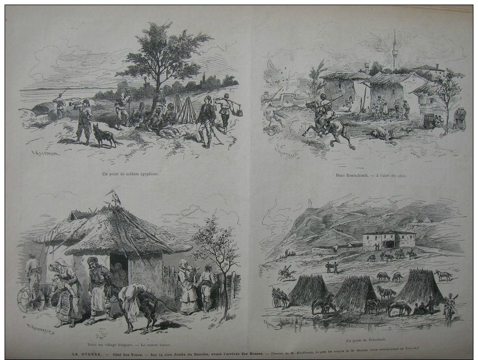 MONDE1877N°1060:BOURGES/SABOTIERS BOIS De QUIMERC'H/ALGERIE MAGRAR-KANI/AI-BEN-KHELIT GENERAL DE FLOGNY - 1850 - 1899