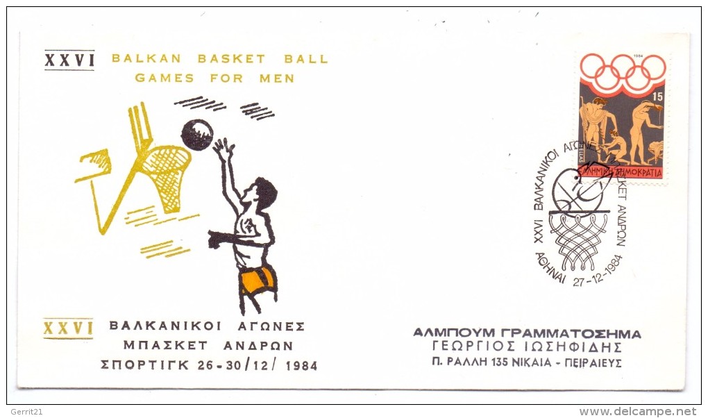 BASKETBALL - Balkan Basket Ball Games For Men, Athen 1984 - Basketball