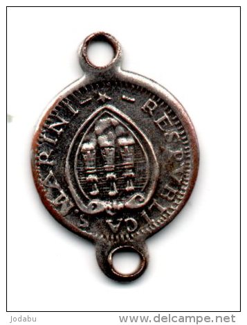 Petite Piéce Ou Médaille De Saint-marin De 1698 - Varietà E Curiosità