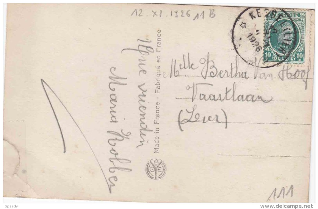 RELAIS : ZK PZ (B) RELAIS "KESSEL (LIER) 12.XI.1926" - Cartas Accidentadas