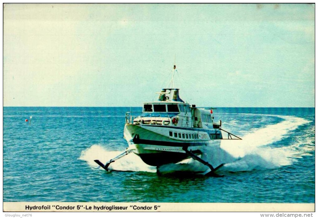 LE HYDROGLISSEUR "CONDOR 5"...CPM - Hovercrafts